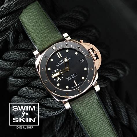 panerai strap rubber|panerai rubber strap 42mm.